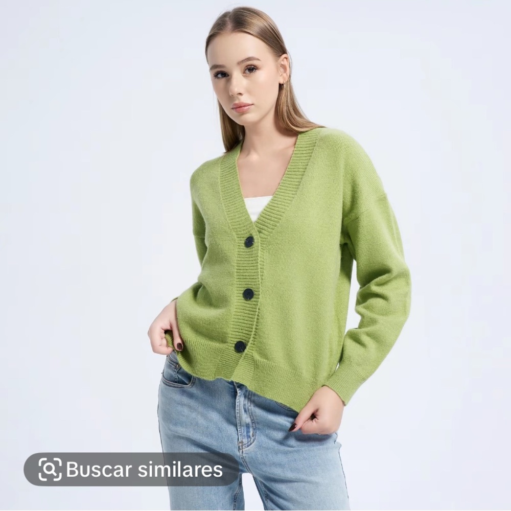 Green Women's Sweater one size Fits M, L or XL